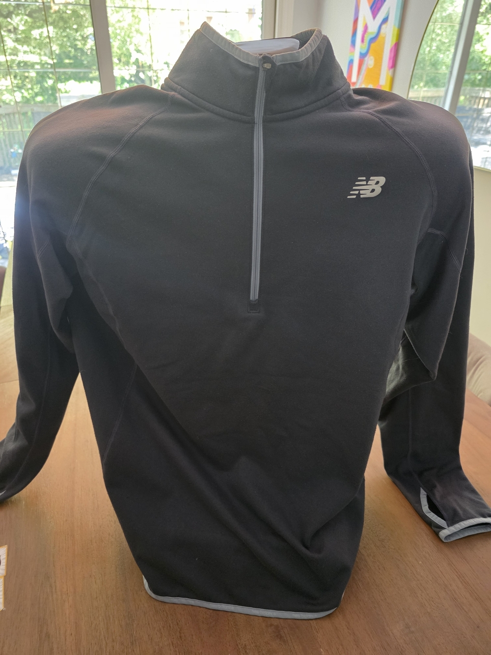 New Balance Men’s Grey Quarter-Zip Performance Pullover